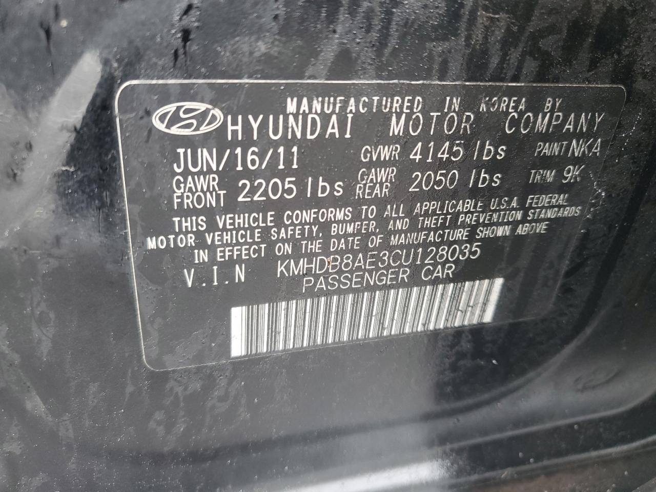 2012 Hyundai Elantra Touring Gls VIN: KMHDB8AE3CU128035 Lot: 56415265