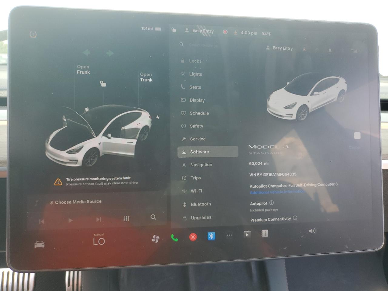 2021 Tesla Model 3 VIN: 5YJ3E1EA1MF064335 Lot: 57133955