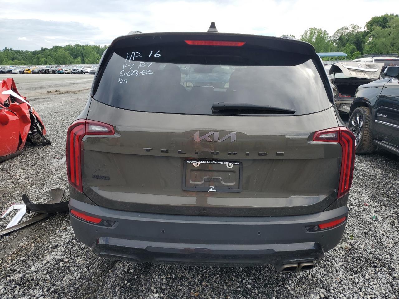 2022 Kia Telluride Sx VIN: 5XYP5DHC7NG254246 Lot: 59158355