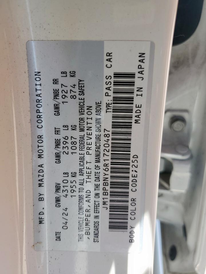 2024 Mazda 3 Premium Plus VIN: JM1BPBNY6R1720487 Lot: 56673955