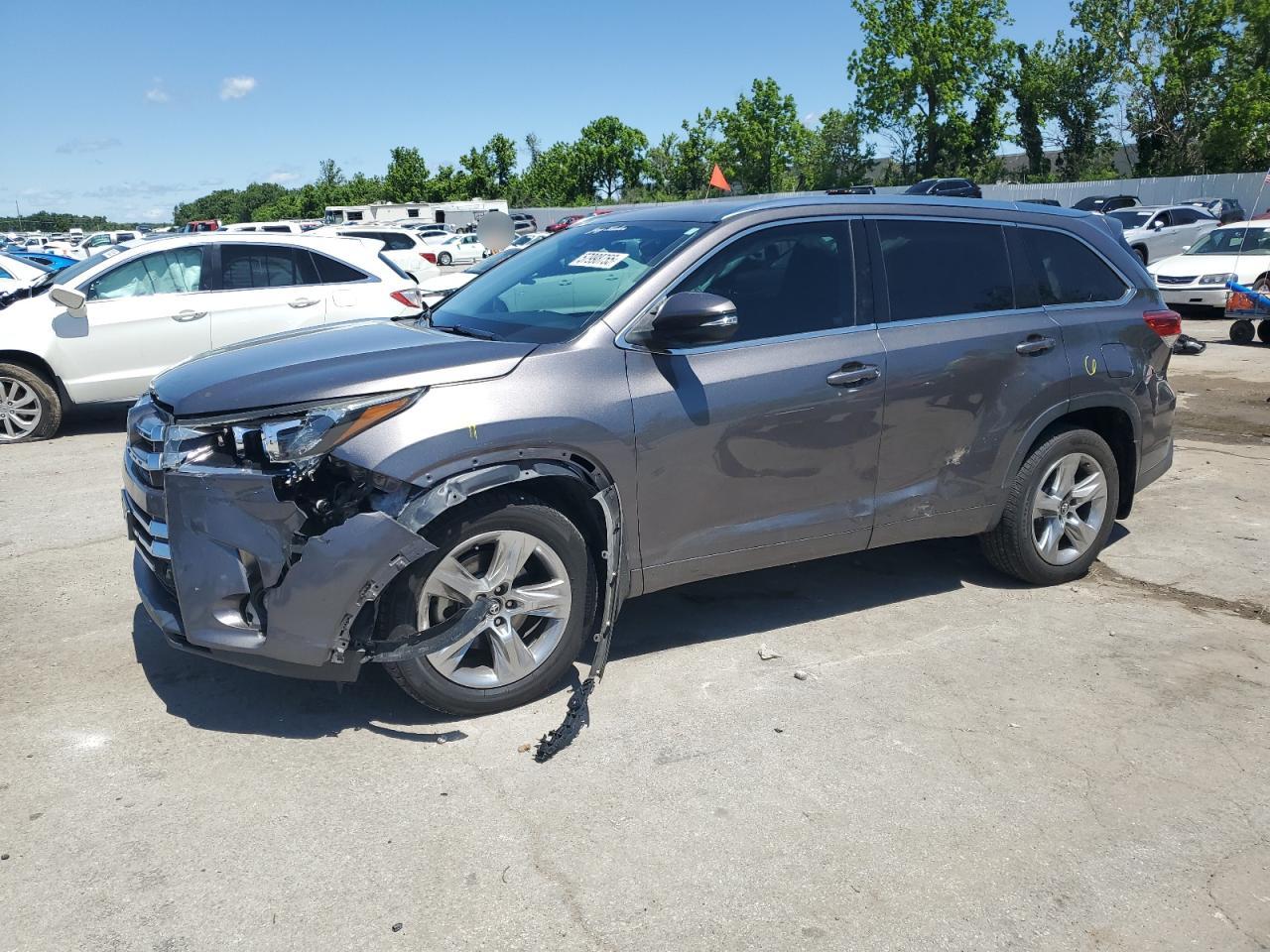 2017 Toyota Highlander Limited na sprzedaż w Bridgeton, MO - Side
