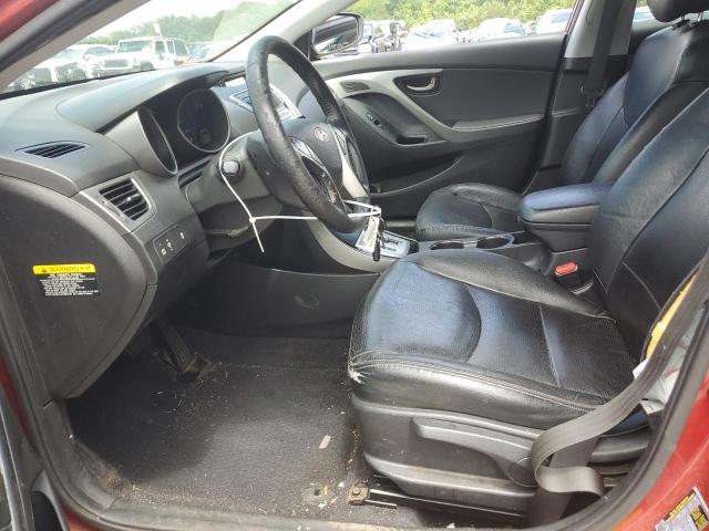  HYUNDAI ELANTRA 2012 Czerwony