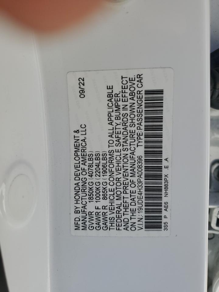 2023 Acura Integra A-Spec VIN: 19UDE4H33PA008396 Lot: 56842075