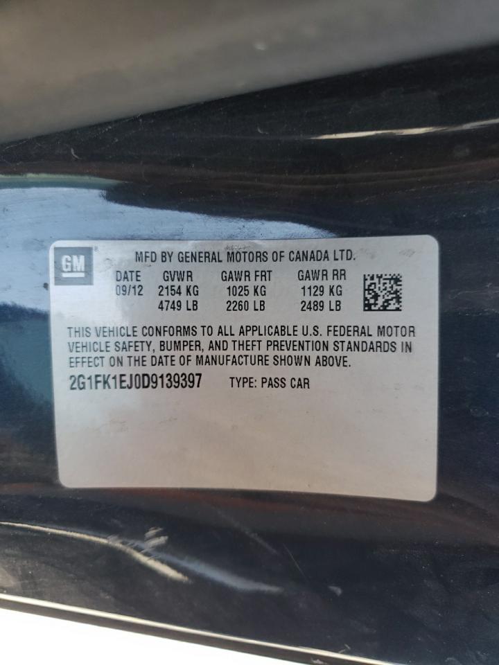 2013 Chevrolet Camaro 2Ss VIN: 2G1FK1EJ0D9139397 Lot: 56237105