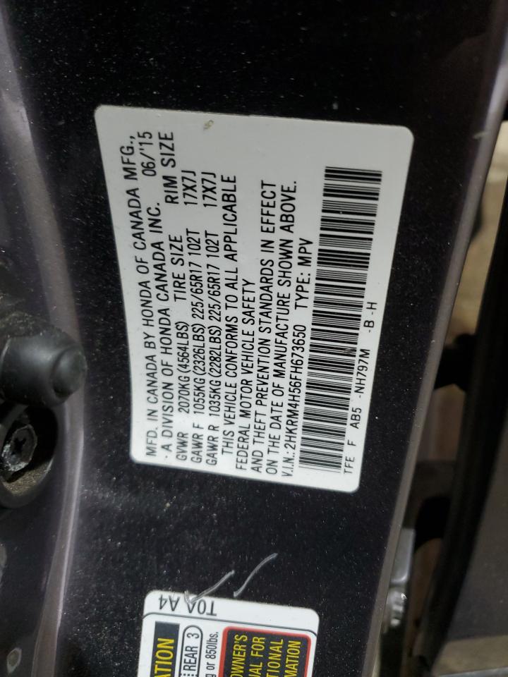 2015 Honda Cr-V Ex VIN: 2HKRM4H56FH673650 Lot: 58796015