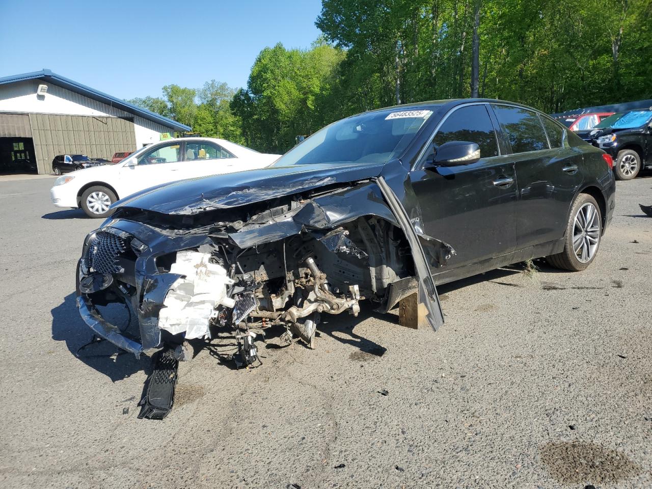 2014 Infiniti Q50 Hybrid Premium zu verkaufen in East Granby, CT - Front End