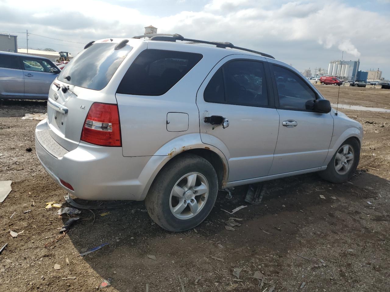 2007 Kia Sorento Ex silver suv gas KNDJD736775679361 photo #4