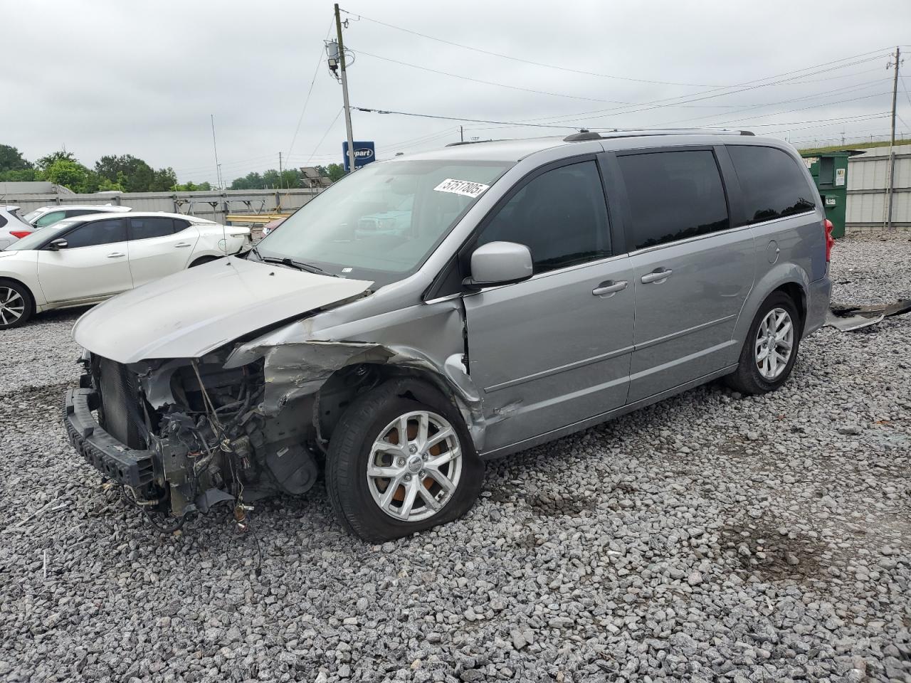 2017 Dodge Grand Caravan Sxt na sprzedaż w Hueytown, AL - Front End