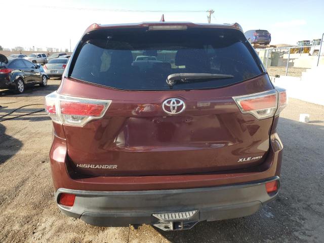  TOYOTA HIGHLANDER 2014 Burgundy