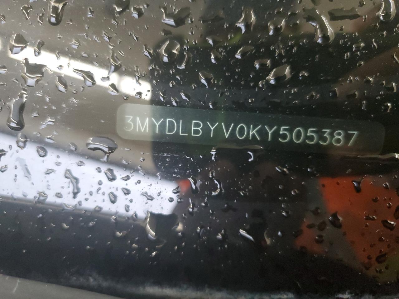 2019 Toyota Yaris L VIN: 3MYDLBYV0KY505387 Lot: 56335365