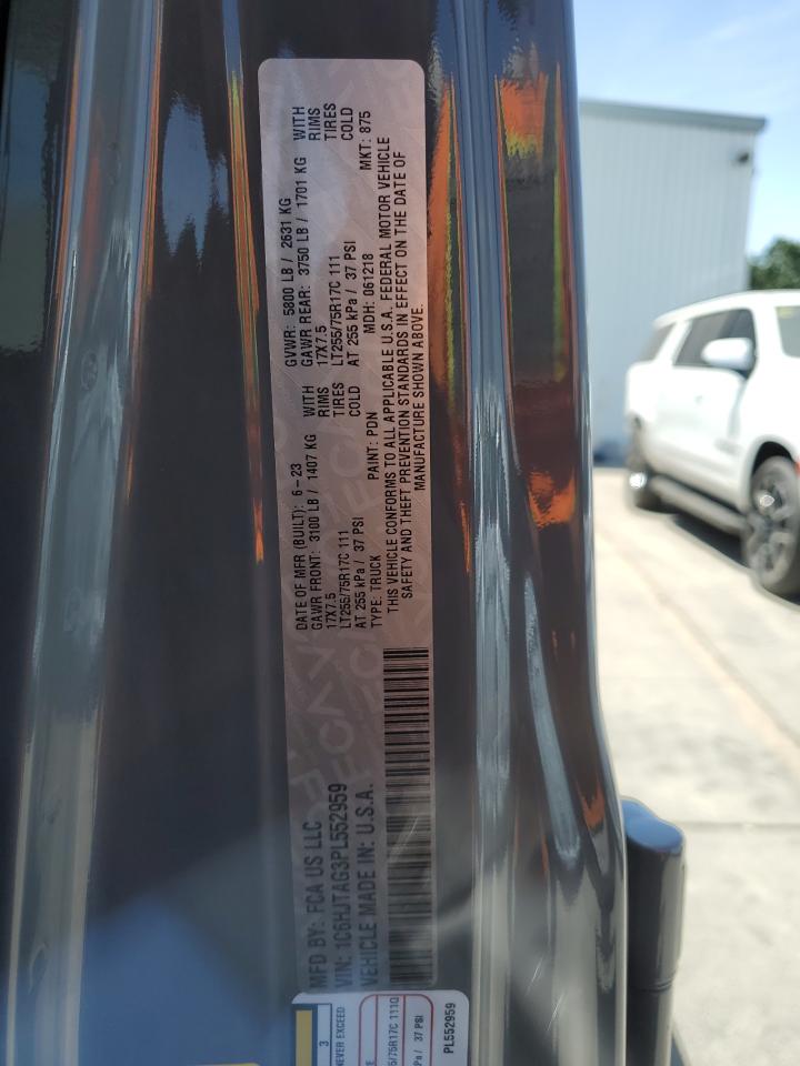 2023 Jeep Gladiator Sport VIN: 1C6HJTAG3PL552959 Lot: 56905635