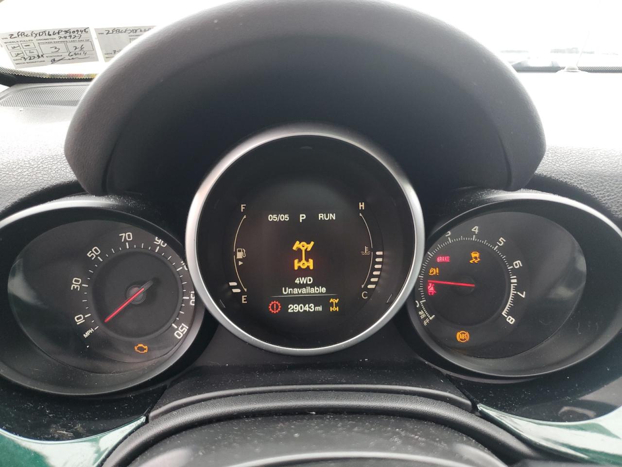 2016 Fiat 500X Lounge VIN: ZFBCFYDT6GP390945 Lot: 55801065