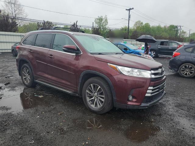  TOYOTA HIGHLANDER 2017 Бургунди