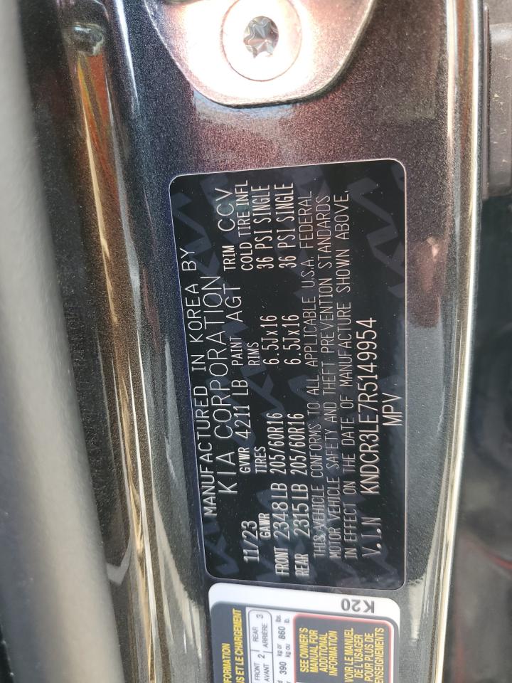 2024 Kia Niro Ex VIN: KNDCR3LE7R5149954 Lot: 57334185