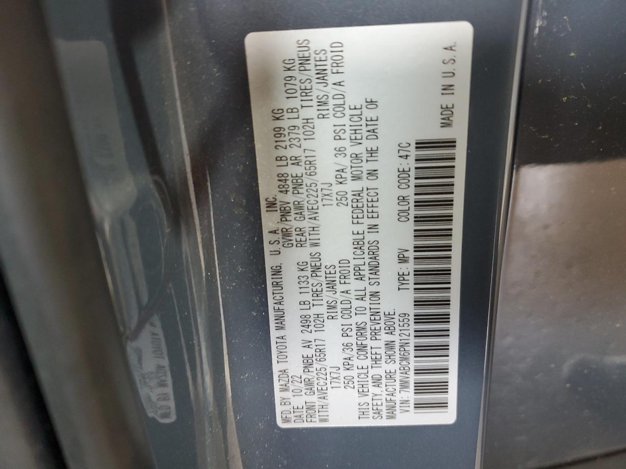 2023 Mazda Cx-50 Preferred Plus VIN: 7MMVABCM6PN121559 Lot: 54908145