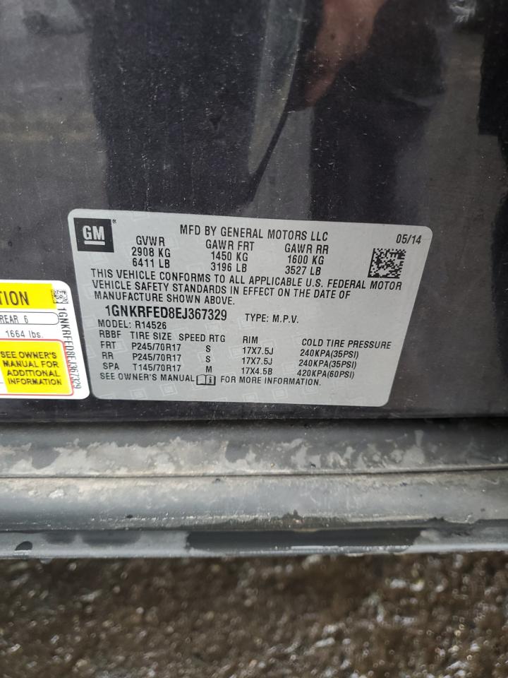 2014 Chevrolet Traverse Ls VIN: 1GNKRFED8EJ367329 Lot: 56469165