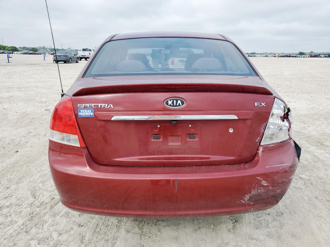 2007 Kia Spectra Ex VIN: KNAFE121875408568 Lot: 56514255