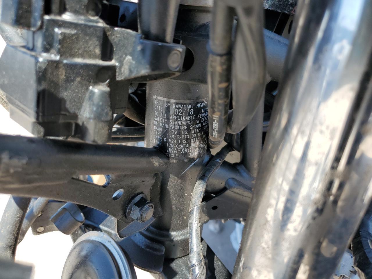 2018 Kawasaki Ex400 VIN: JKAEXKG16JDA14018 Lot: 54909795