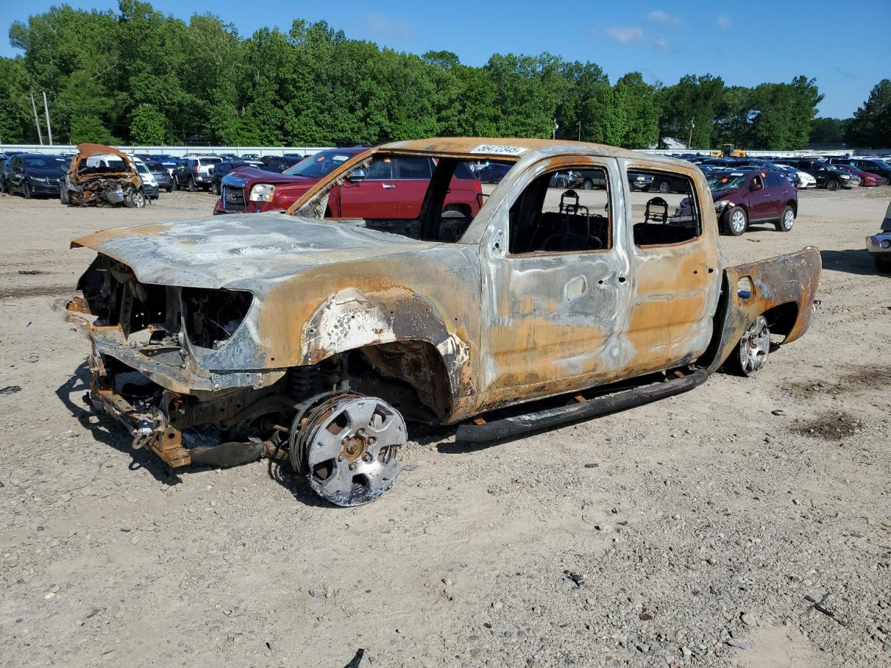 2013 Toyota Tacoma Double Cab de vânzare în Conway, AR - Burn