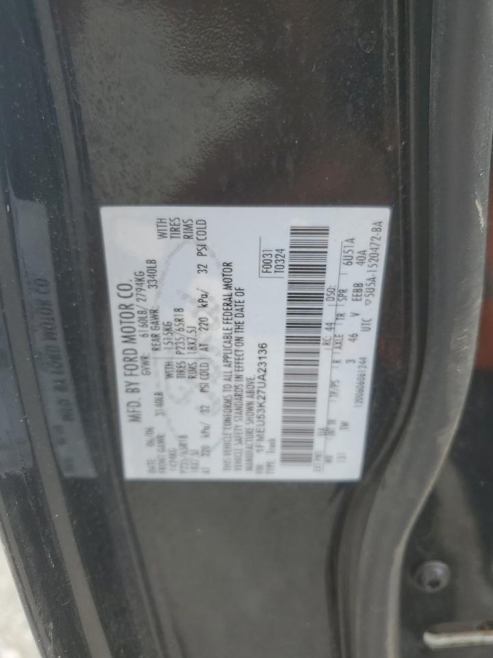 2007 Ford Explorer Sport Trac Limited VIN: 1FMEU53K27UA23136 Lot: 58364535