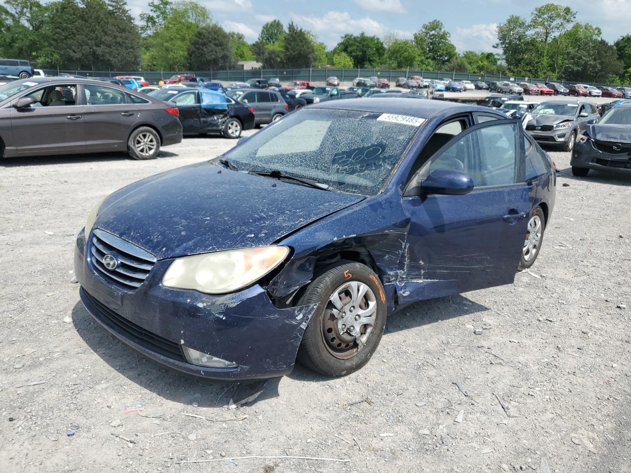2010 Hyundai Elantra Blue na sprzedaż w Madisonville, TN - All Over