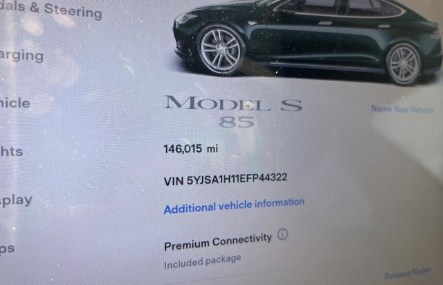 Hatchbacks TESLA MODEL S 2014 Zielony