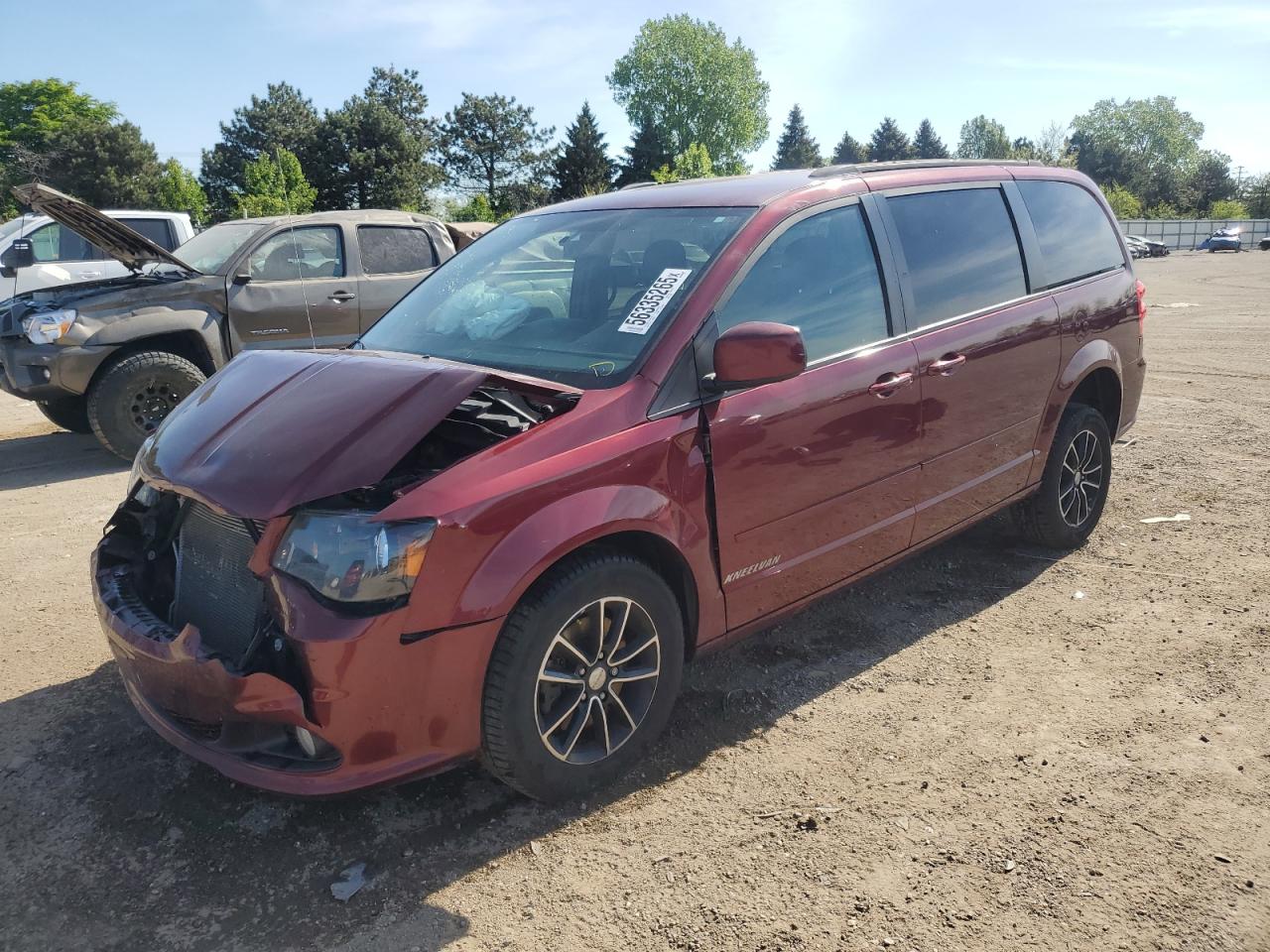 2017 Dodge Grand Caravan Gt en Venta en Elgin, IL - Front End