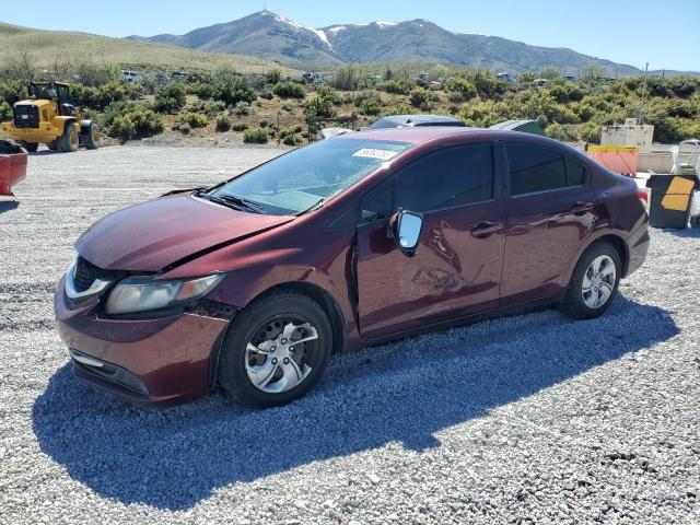 Sedans HONDA CIVIC 2015 Burgundy