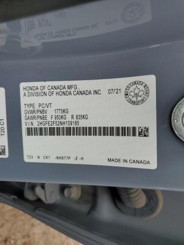 2022 HONDA CIVIC SPORT  