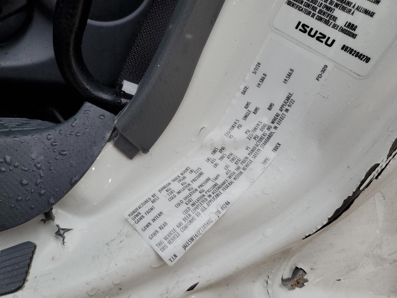 2023 Isuzu Nrr VIN: JALE5W161P7305603 Lot: 55215085