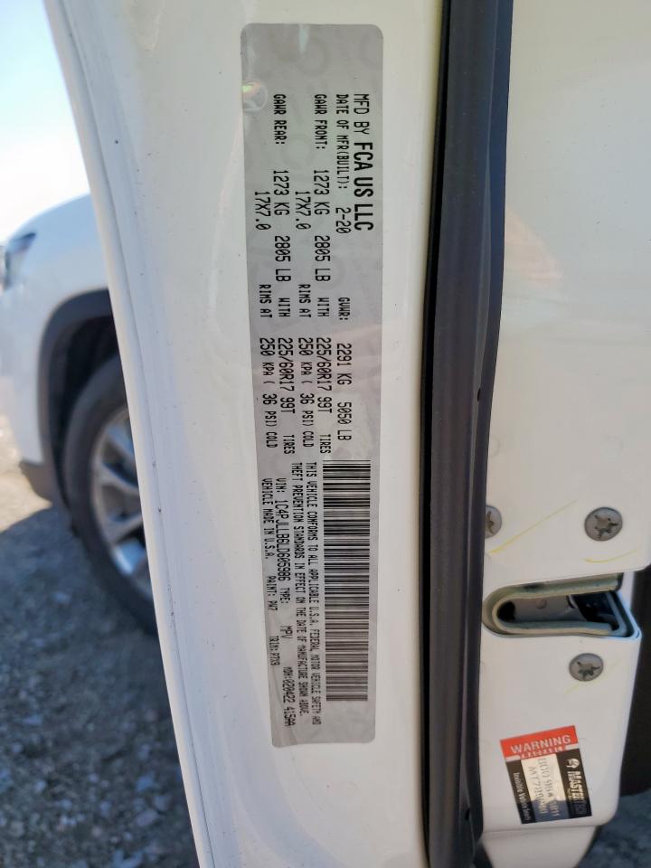 2020 Jeep Cherokee Latitude Plus VIN: 1C4PJLLB6LD605986 Lot: 56908895