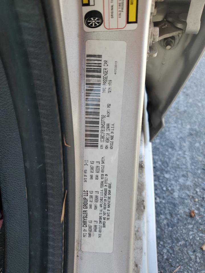 2011 Chrysler 200 Touring VIN: 1C3BC1FB1BN537792 Lot: 55716245
