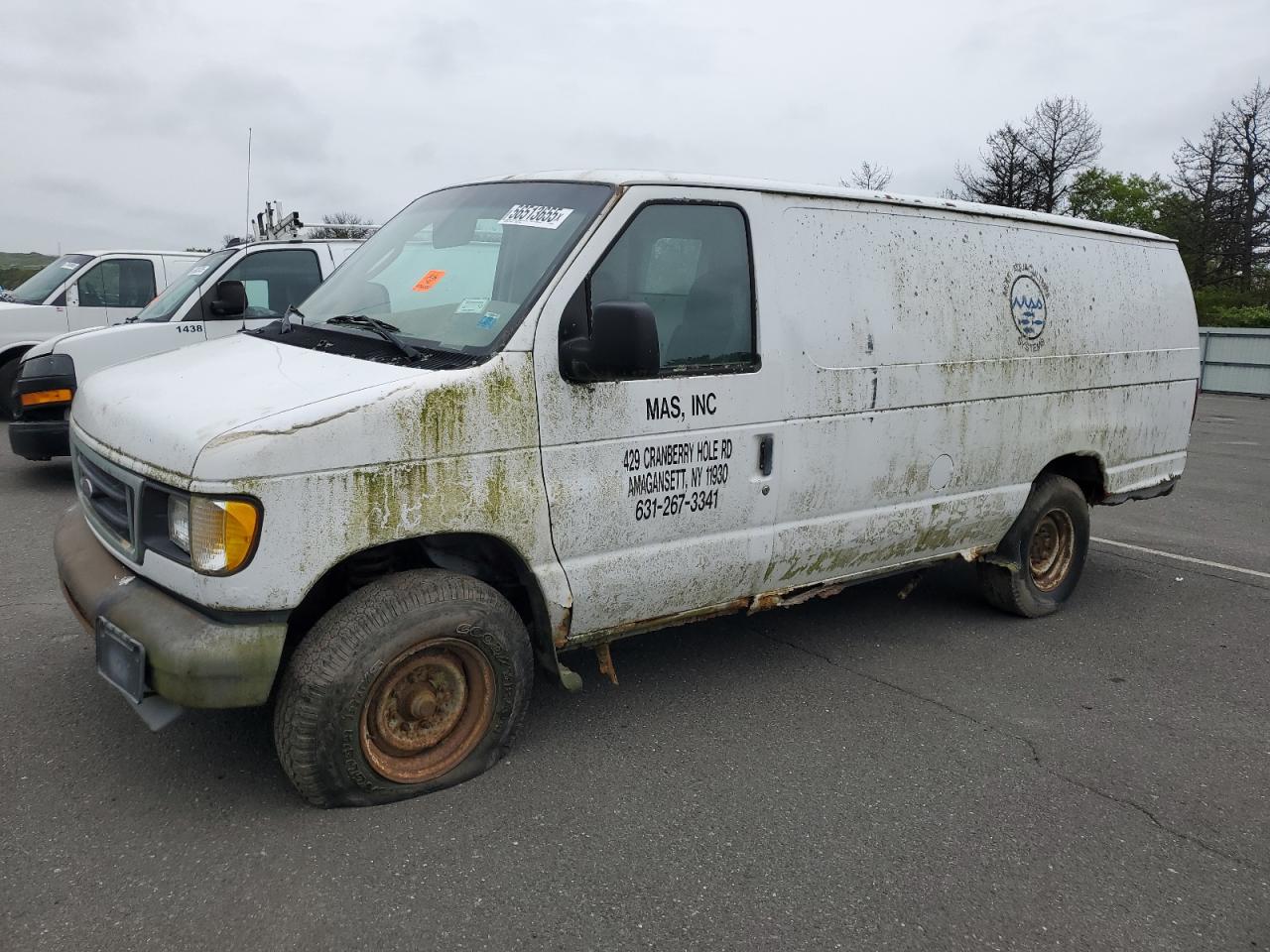2003 Ford Econoline E350 Super Duty Van white null diesel 1FTSS34F53HB55586 photo #1