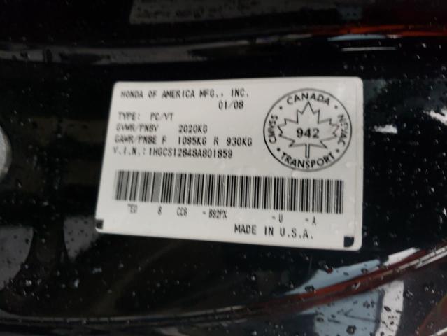 2008 HONDA ACCORD EXL