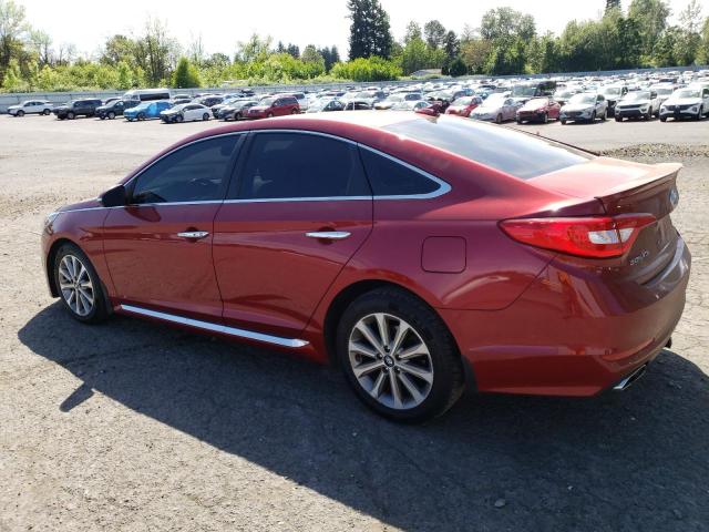  HYUNDAI SONATA 2016 Бургунди