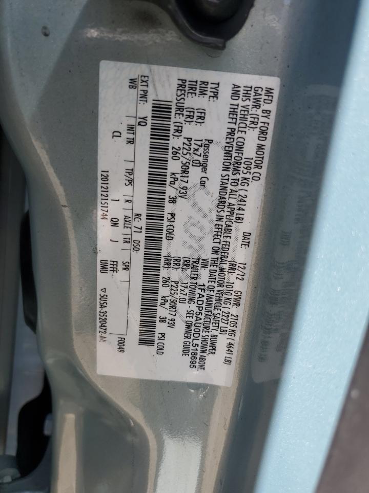 2013 Ford C-Max Se VIN: 1FADP5AU0DL518695 Lot: 56994005