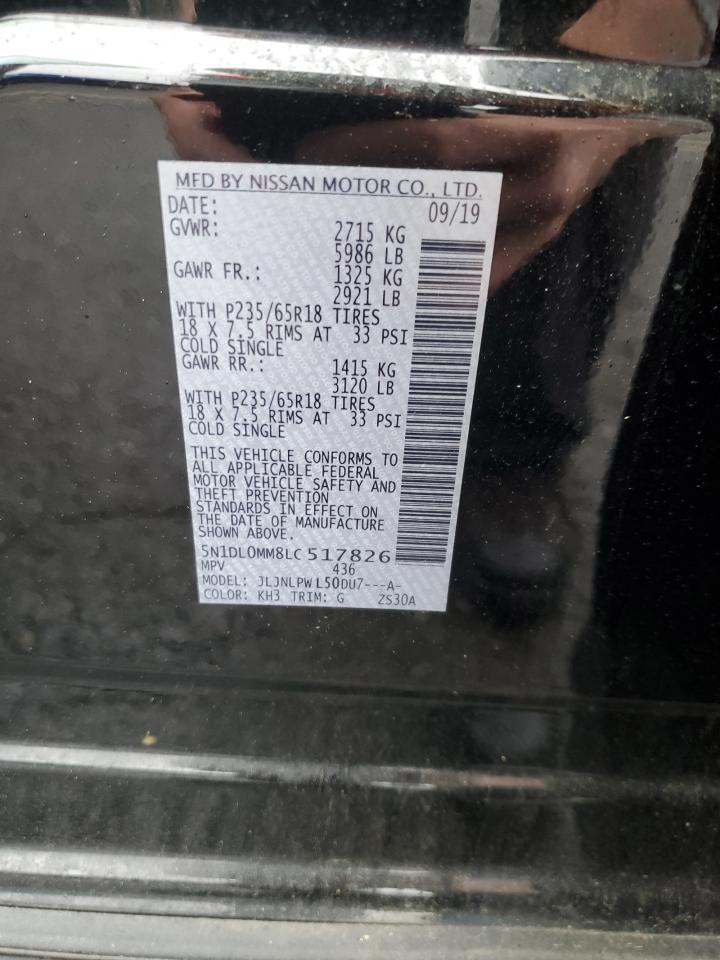 2020 Infiniti Qx60 Luxe VIN: 5N1DL0MM8LC517826 Lot: 56527385