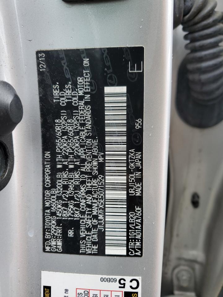 2014 Lexus Gx 460 Premium VIN: JTJJM7FX5E5071529 Lot: 57157925
