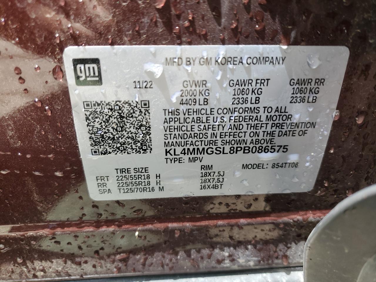 2023 Buick Encore Gx Essence VIN: KL4MMGSL8PB086575 Lot: 56735675