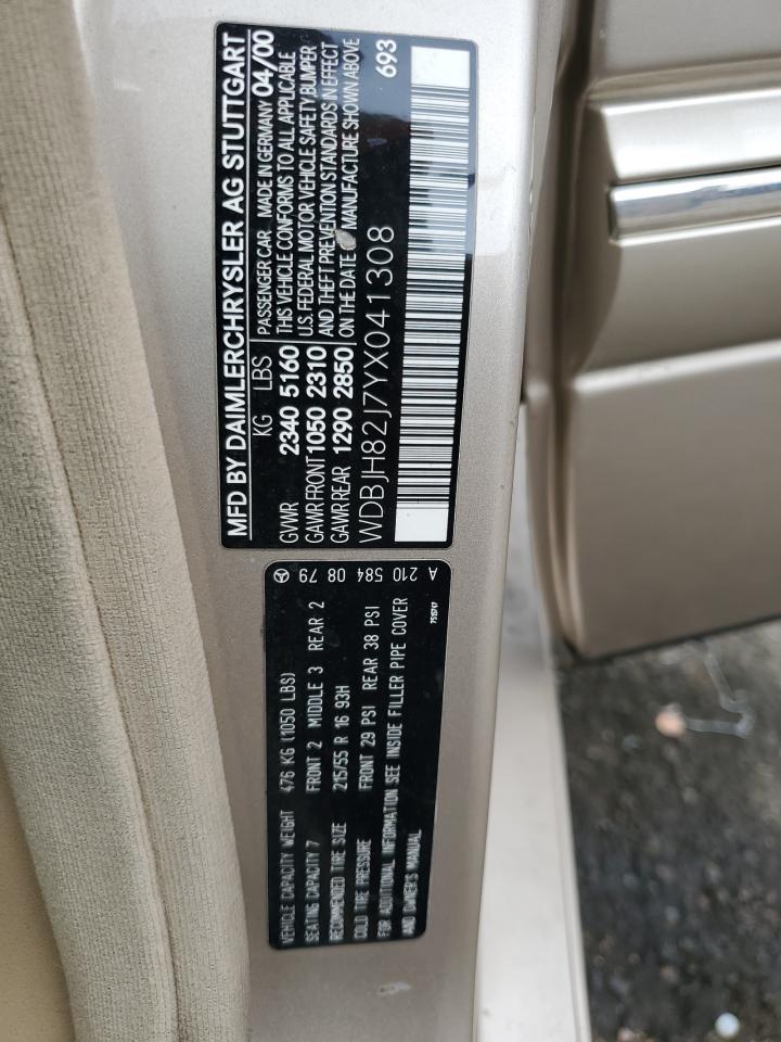2000 Mercedes-Benz E 320 4Matic VIN: WDBJH82J7YX041308 Lot: 57143515