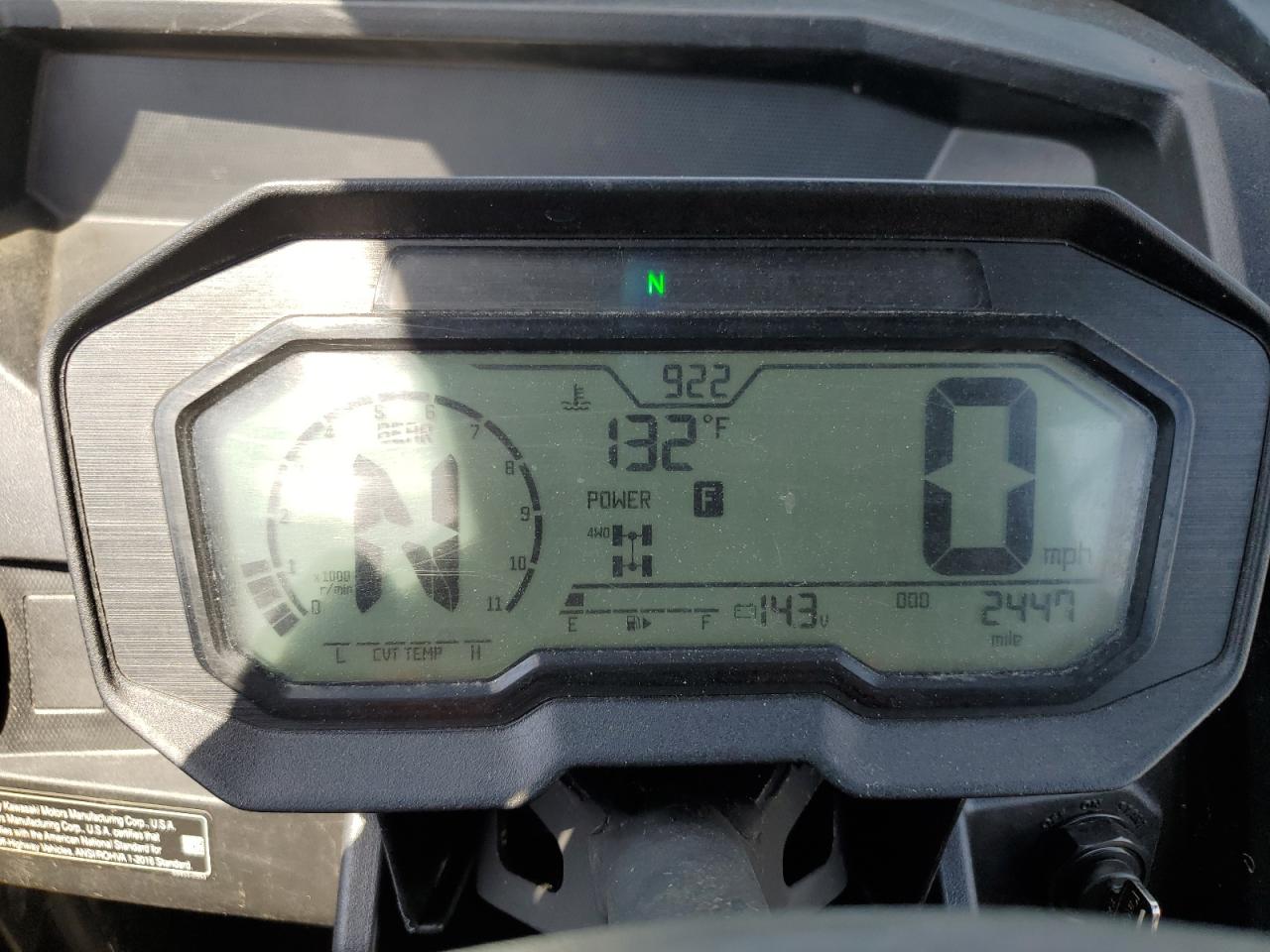 2020 Kawasaki Krf 1000 A VIN: JKARFCA11LB501688 Lot: 57094395