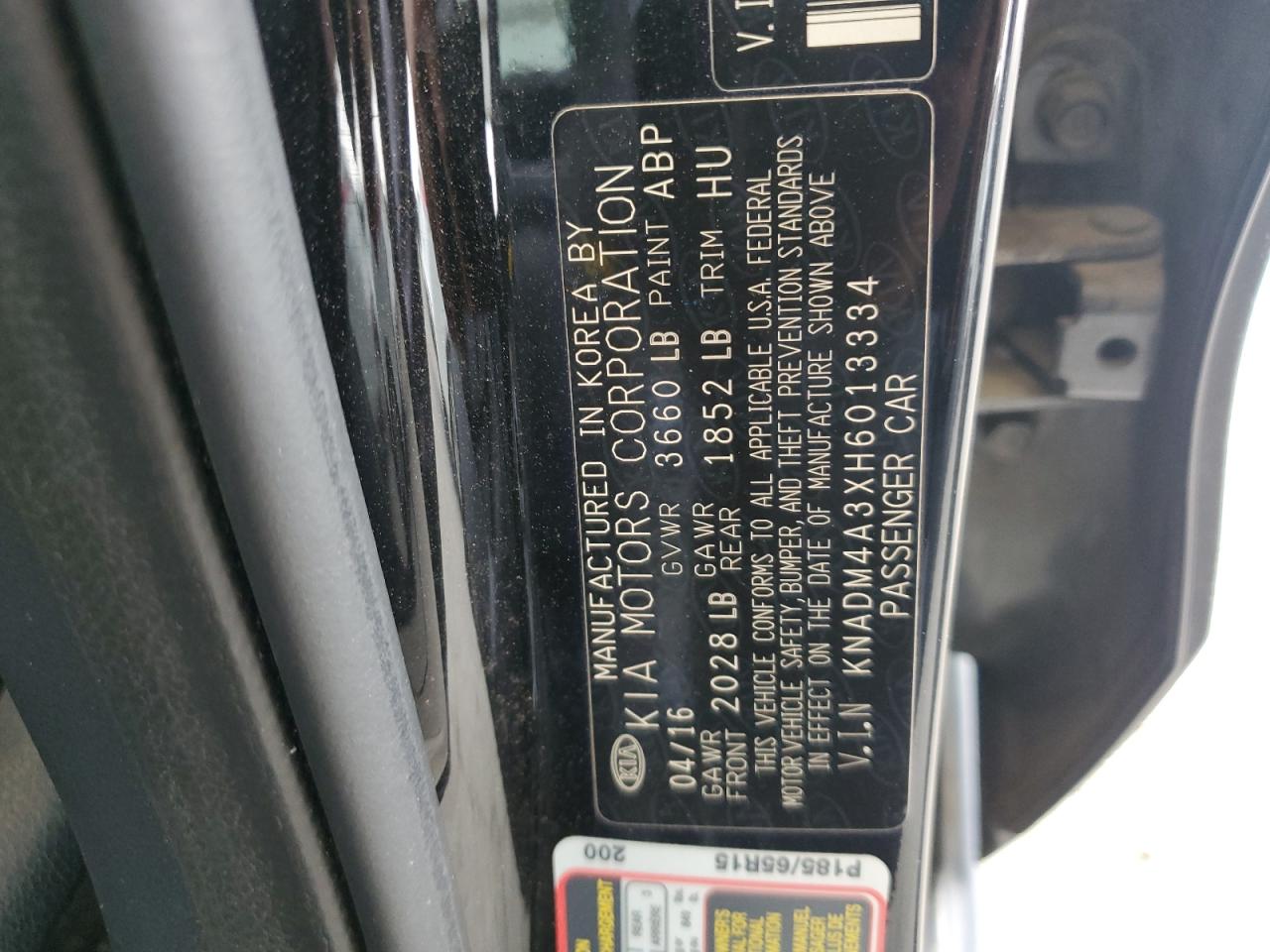 2017 Kia Rio Lx VIN: KNADM4A3XH6013334 Lot: 56464685
