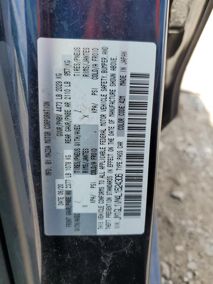 2020 Mazda 6 Touring VIN: JM1GL1VM4L1524306 Lot: 57658425