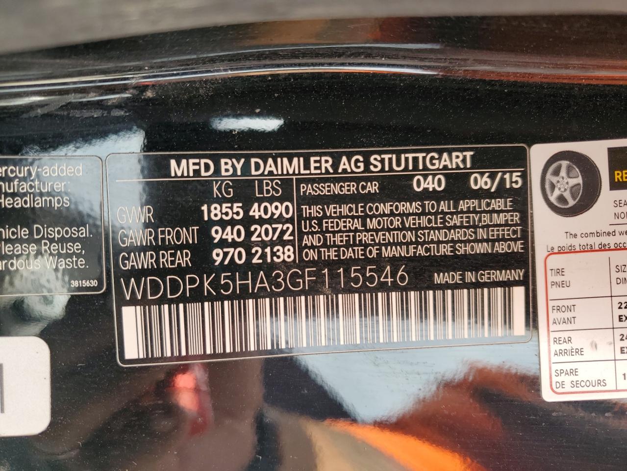 2016 Mercedes-Benz Slk 350 VIN: WDDPK5HA3GF115546 Lot: 56627415
