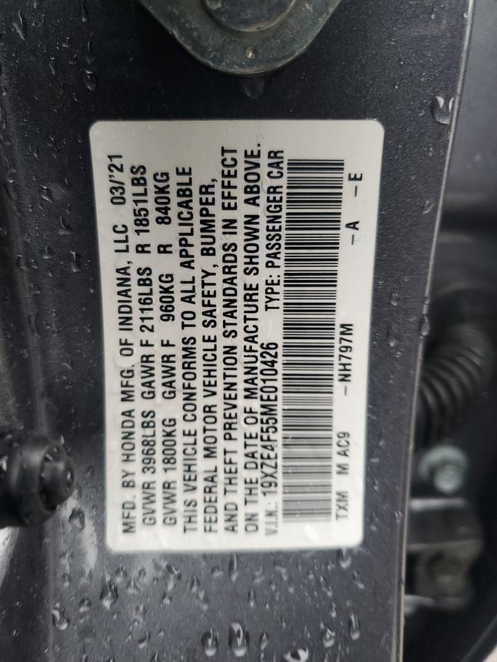 2021 Honda Insight Ex VIN: 19XZE4F55ME010426 Lot: 56503845