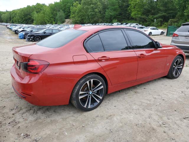  BMW 3 SERIES 2018 Czerwony