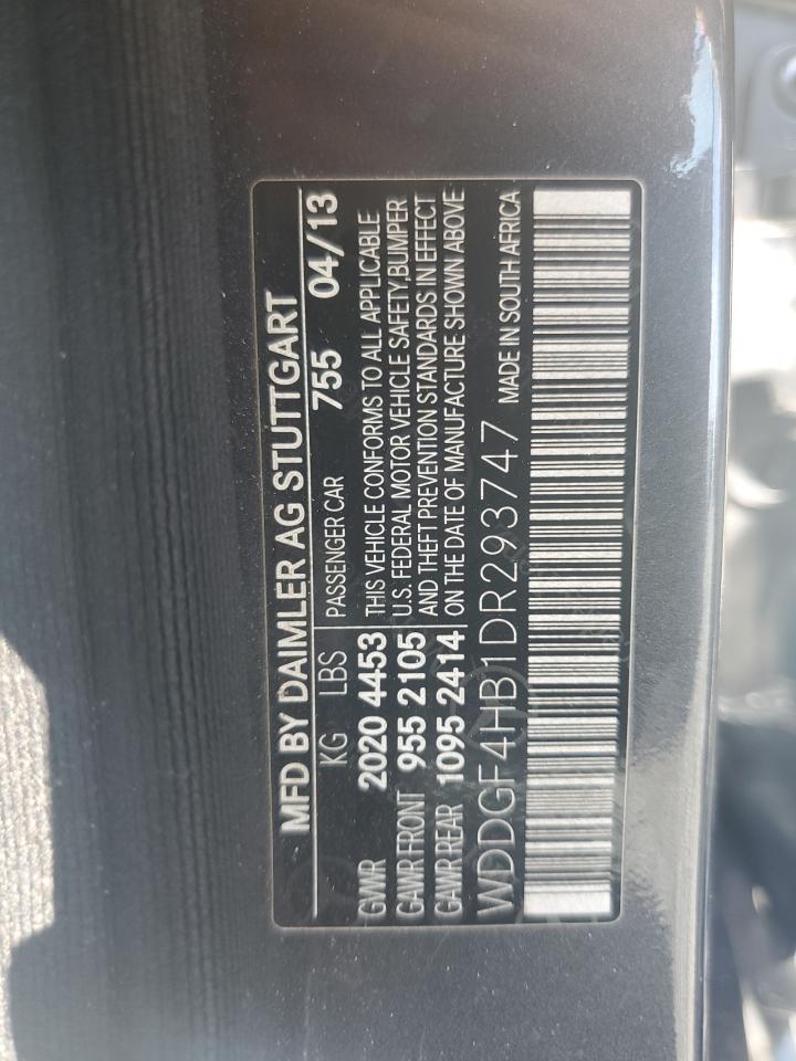 2013 Mercedes-Benz C 250 VIN: WDDGF4HB1DR293747 Lot: 57013445