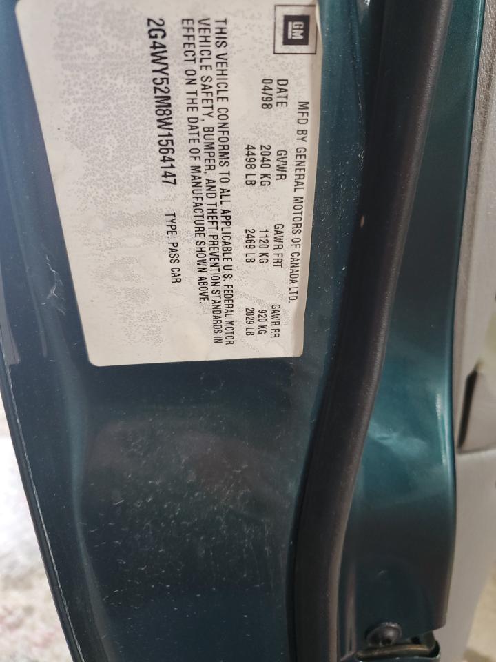 1998 Buick Century Limited VIN: 2G4WY52M8W1564147 Lot: 55239765