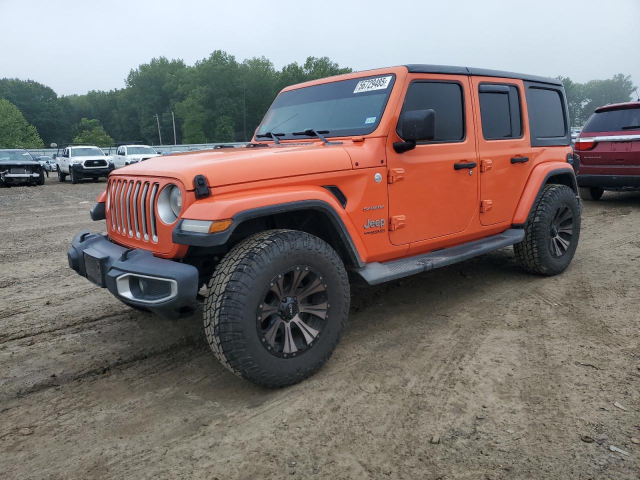 2018 Jeep Wrangler Unlimited Sahara VIN: 1C4HJXEGXJW304417 Lot: 56729485