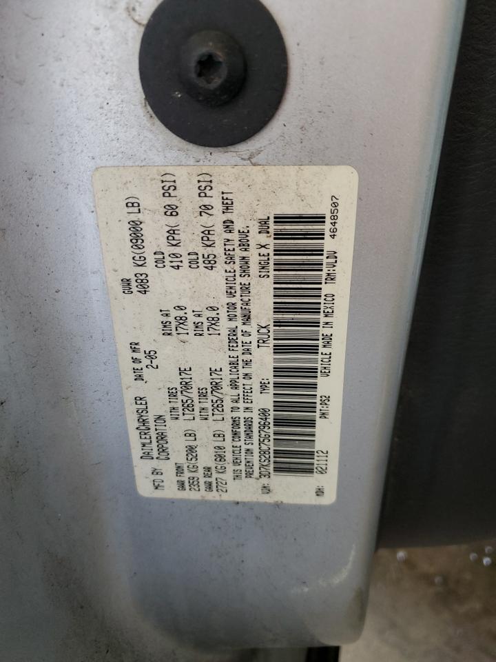 2005 Dodge Ram 2500 St VIN: 3D7KS28C75G796400 Lot: 56277995